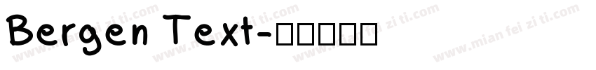 Bergen Text字体转换